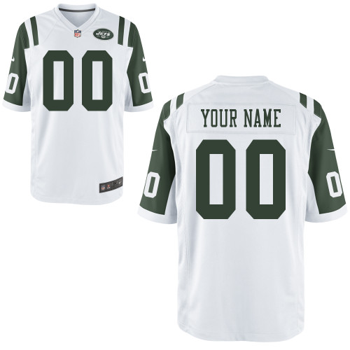 Nike New York Jets Customized Game White Jerseys