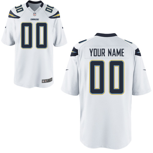 Nike San Diego Chargers Customized Game White Jerseys
