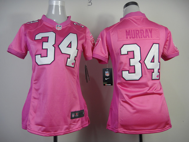 Nike Raiders 34 Murray Pink Love Women Jerseys