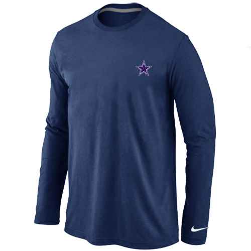 Dallas Cowboys Logo Long Sleeve T-Shirt D.Blue