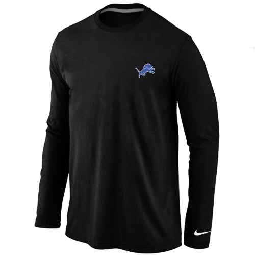 Detroit Lions Logo Long Sleeve T-Shirt Black
