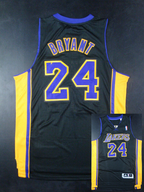 Lakers 24 Bryant Black New Revolution 30 Jerseys