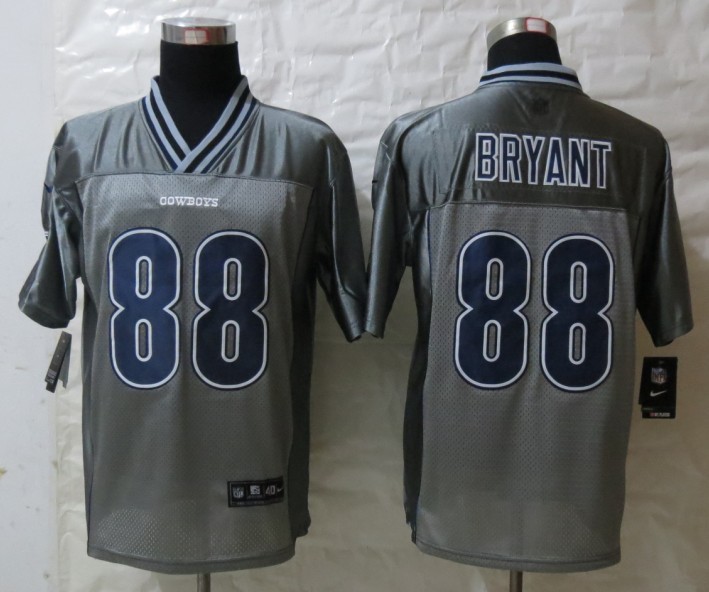 Nike Cowboys 88 Dez Bryant Grey Vapor Elite Jerseys