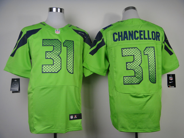 Nike Seahawks 31 Chancellor Green Elite Jerseys