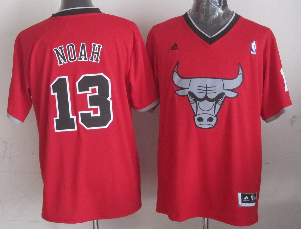 Bulls 13 Noah Red Christmas Edition Jerseys