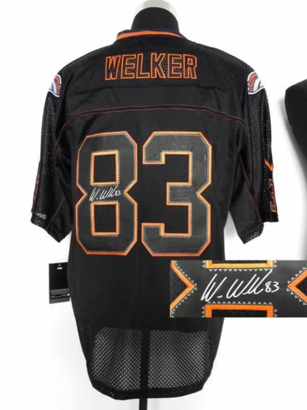 Nike Broncos 83 Welker Lights Out Black Signature Edition Elite Jerseys
