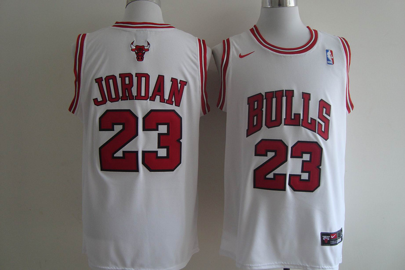 Bulls 23 Jordan White New Revolution Jerseys