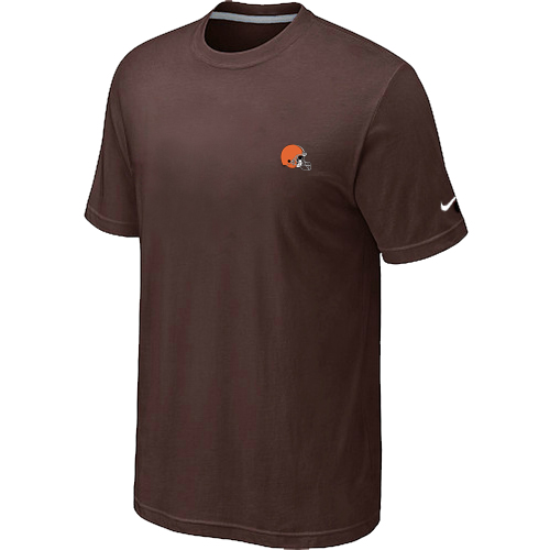 Nike Cleveland Browns Chest Embroidered Logo T-Shirt Brown