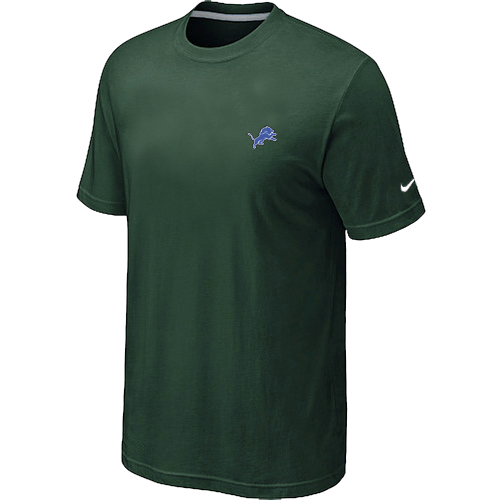 Nike Detroit Lions Chest Embroidered Logo T-Shirt D.Green