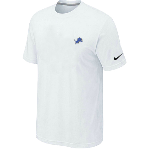 Nike Detroit Lions Chest Embroidered Logo T-Shirt White