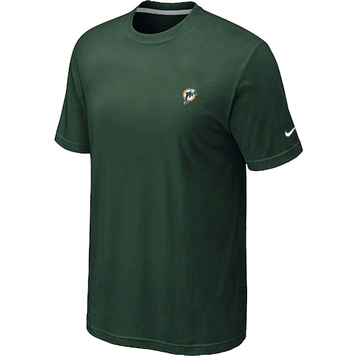 Nike Miami Dolphins Chest Embroidered Logo T-Shirt D.Green
