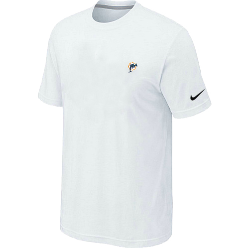 Nike Miami Dolphins Chest Embroidered Logo T-Shirt White