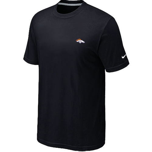 Nike Denver Broncos Chest Embroidered Logo T Shirt Black