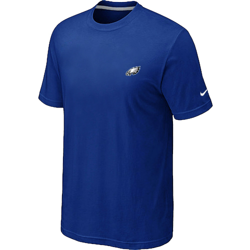 Nike Philadelphia Eagles Chest Embroidered Logo T Shirt Blue