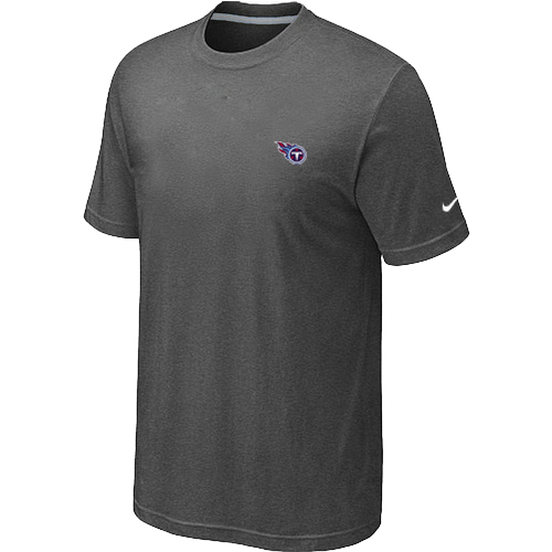 Nike Tennessee Titans Chest Embroidered Logo T Shirt D.Grey