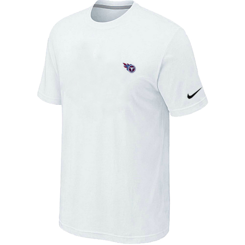 Nike Tennessee Titans Chest Embroidered Logo T Shirt White