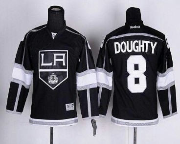 Kings 8 Doughty Black New Youth Jersey