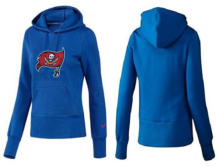 Nike Buccaneers Team Logo Blue Women Pullover Hoodies 01
