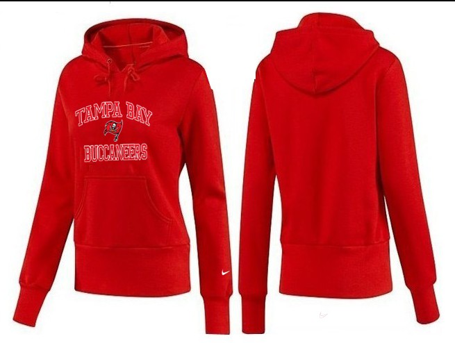 Nike Buccaneers Team Logo Red Women Pullover Hoodies 01