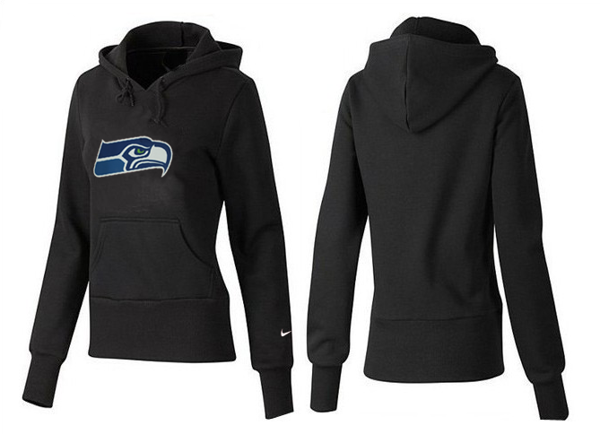 Nike Seahawks Team Logo Black Women Pullover Hoodies 01.png