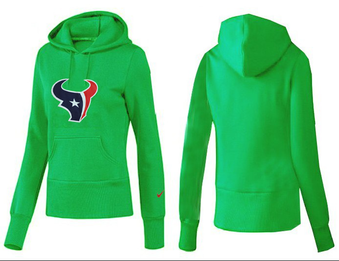 Nike Texans Team Logo Green Women Pullover Hoodies 01.png