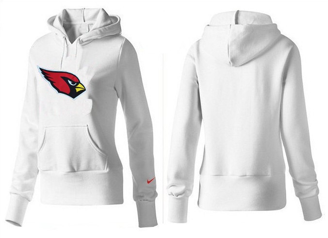 Nike Cardinals Team Logo White Women Pullover Hoodies 01