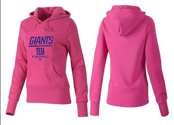 Nike Giants Team Logo Pink Women Pullover Hoodies 04.png