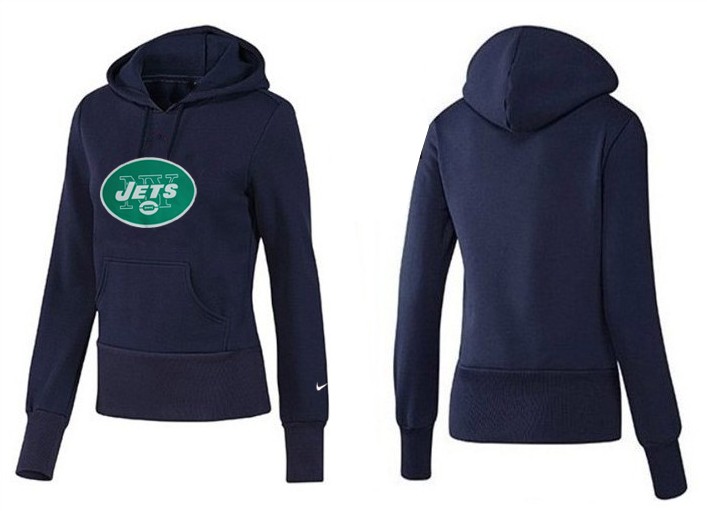 Nike Jets Team Logo D.Blue Women Pullover Hoodies 04