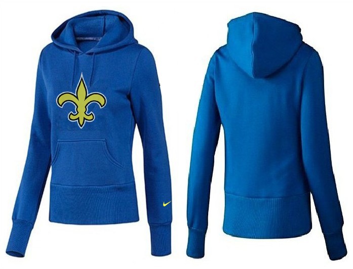 Nike Saints Team Logo Blue Women Pullover Hoodies 01