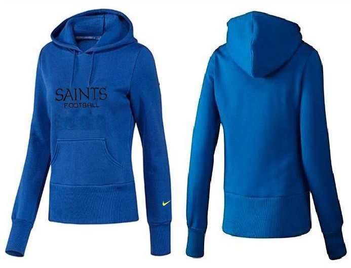 Nike Saints Team Logo Blue Women Pullover Hoodies 04