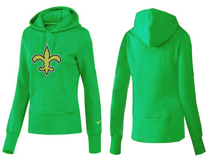 Nike Saints Team Logo Green Women Pullover Hoodies 01