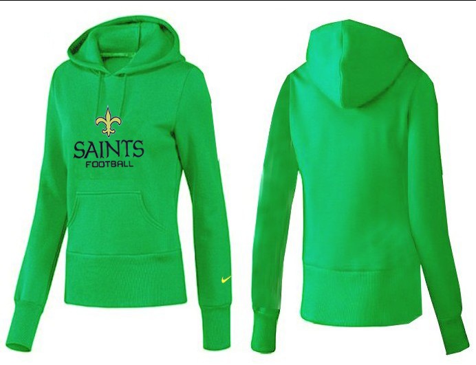 Nike Saints Team Logo Green Women Pullover Hoodies 03