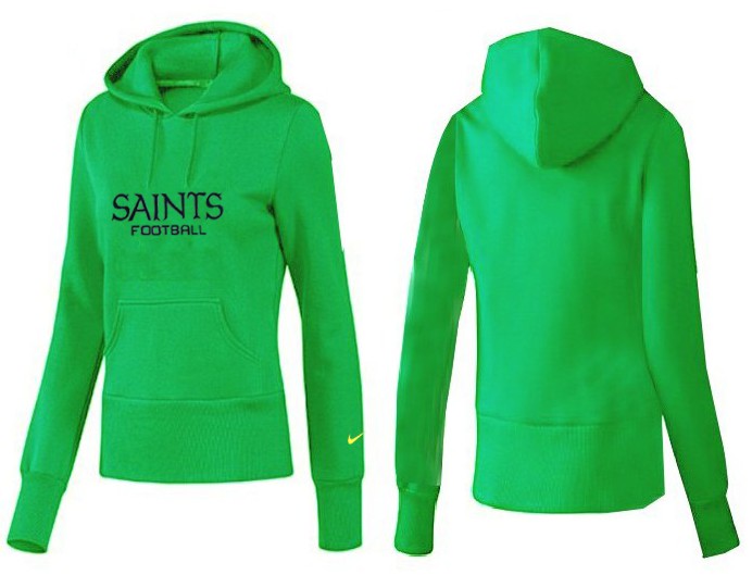 Nike Saints Team Logo Green Women Pullover Hoodies 04