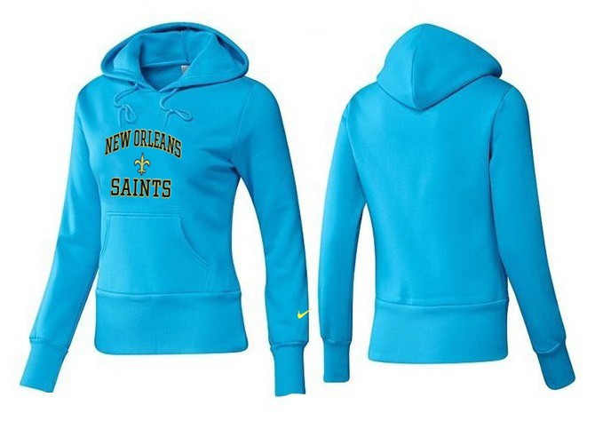 Nike Saints Team Logo L.Blue Women Pullover Hoodies 02
