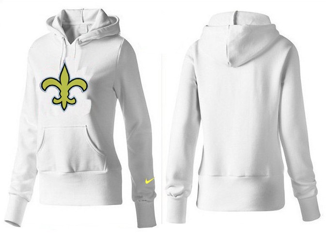Nike Saints Team Logo White Women Pullover Hoodies 01