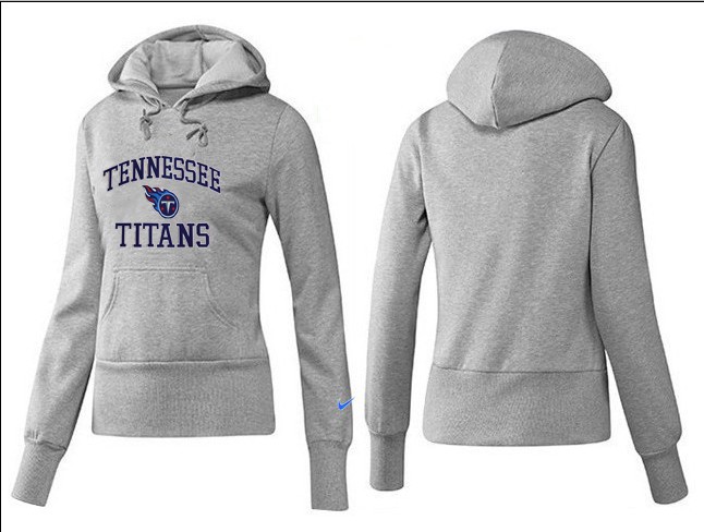 Nike Titans Team Logo Grey Women Pullover Hoodies 02