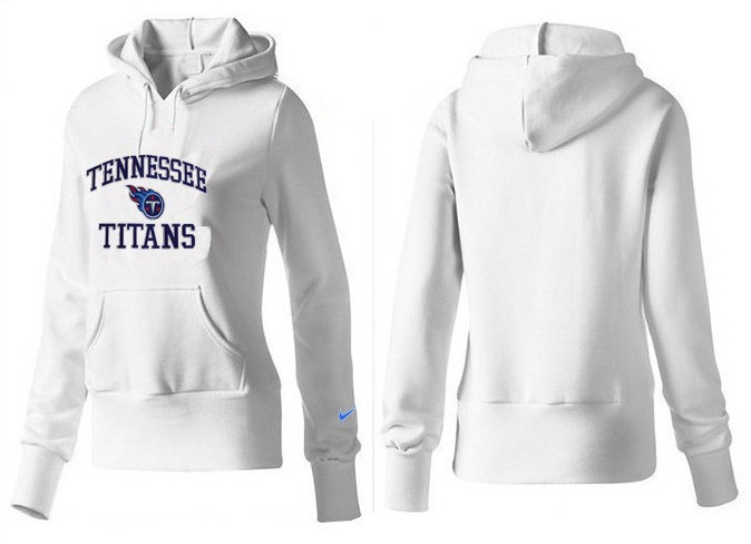 Nike Titans Team Logo White Women Pullover Hoodies 01