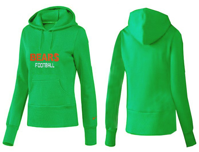 Nike Bears Team Logo Green Women Pullover Hoodies 03.png