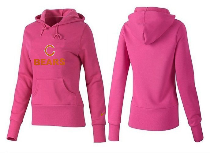 Nike Bears Team Logo Pink Women Pullover Hoodies 03.png