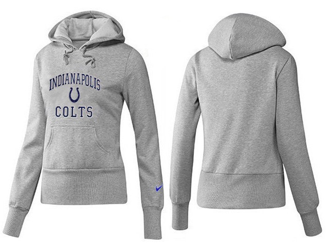 Nike Colts Team Logo Grey Women Pullover Hoodies 03
