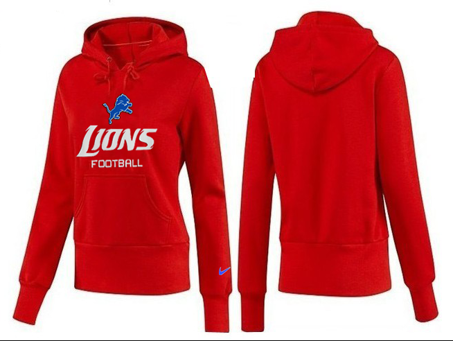 Nike Lions Team Logo Red Women Pullover Hoodies 03.png