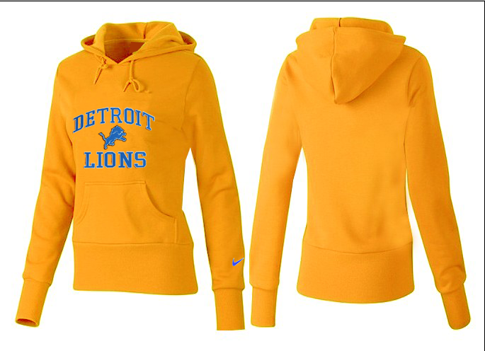 Nike Lions Team Logo Yellow Women Pullover Hoodies 02.png