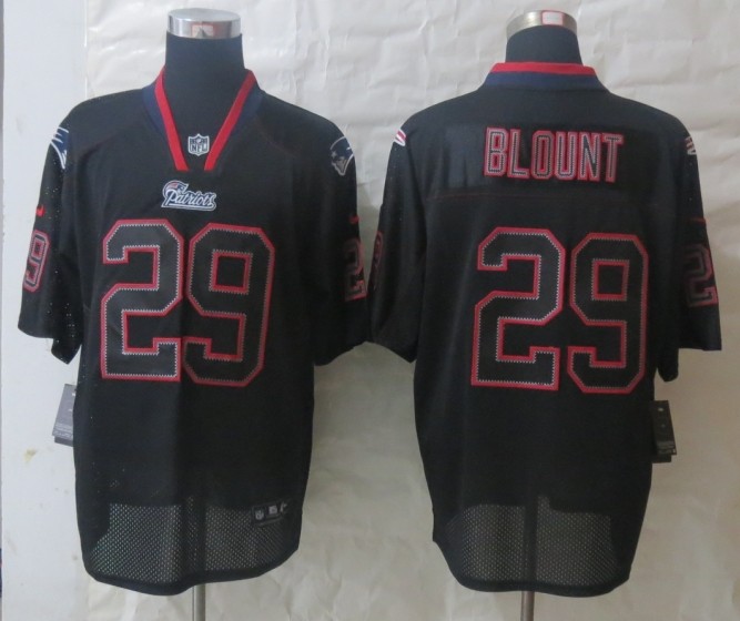 Nike Patriots 29 Blount Lights Out Black Elite Jerseys