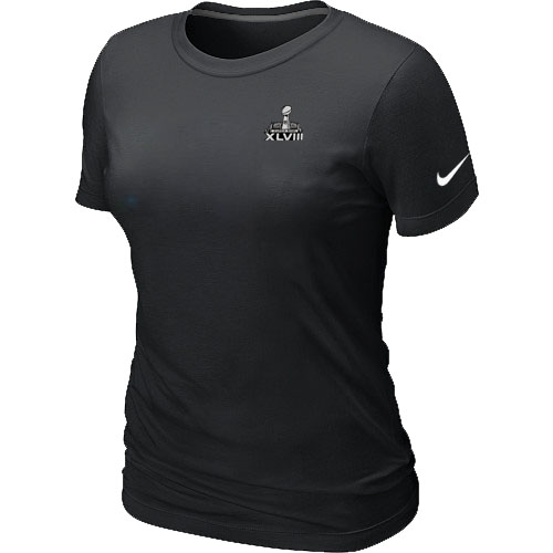 Nike Seattle Seahawks Super Bowl XLVIII Champions Trophy Collection Locker Room Women T Shirt Black