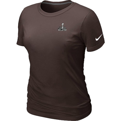 Nike Seattle Seahawks Super Bowl XLVIII Champions Trophy Collection Locker Room Women T Shirt Brown