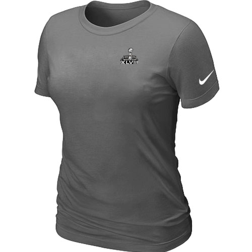Nike Seattle Seahawks Super Bowl XLVIII Champions Trophy Collection Locker Room Women T Shirt D.Grey