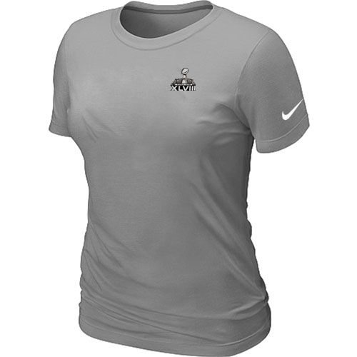 Nike Seattle Seahawks Super Bowl XLVIII Champions Trophy Collection Locker Room Women T Shirt L.Grey