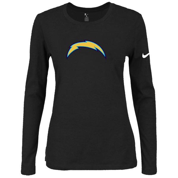 Nike San Diego Chargers Women's Of The City Long Sleeve Tri Blend T Shirt
