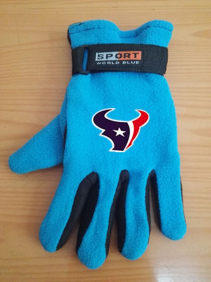 Texans Winter Velvet Warm Sports Gloves6