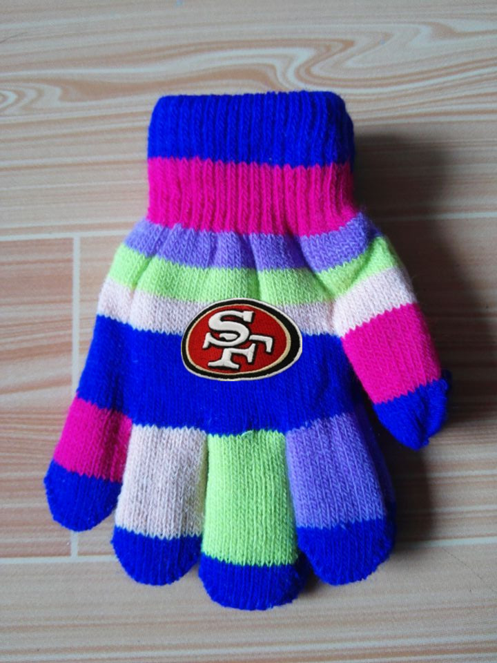49ers Kids Knit Gloves